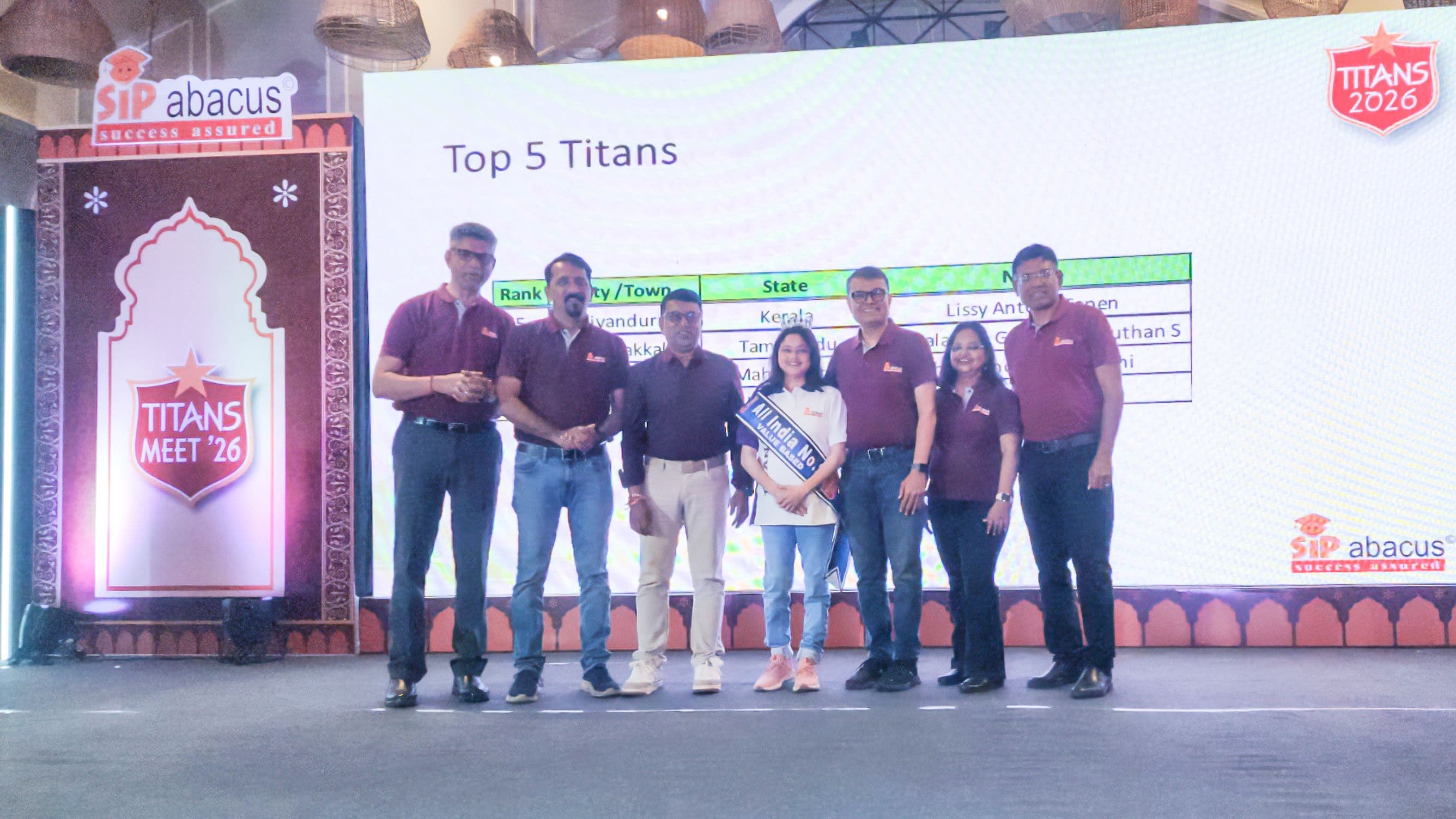 Photo: the Titan Center award, second place among all Titan Centers, close-up of the trophy